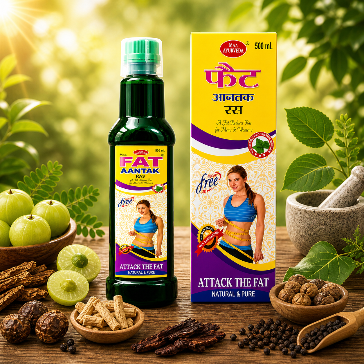 Maa Ayurveda Fat Aantak Ras | Ayurvedic Weight Management Juice