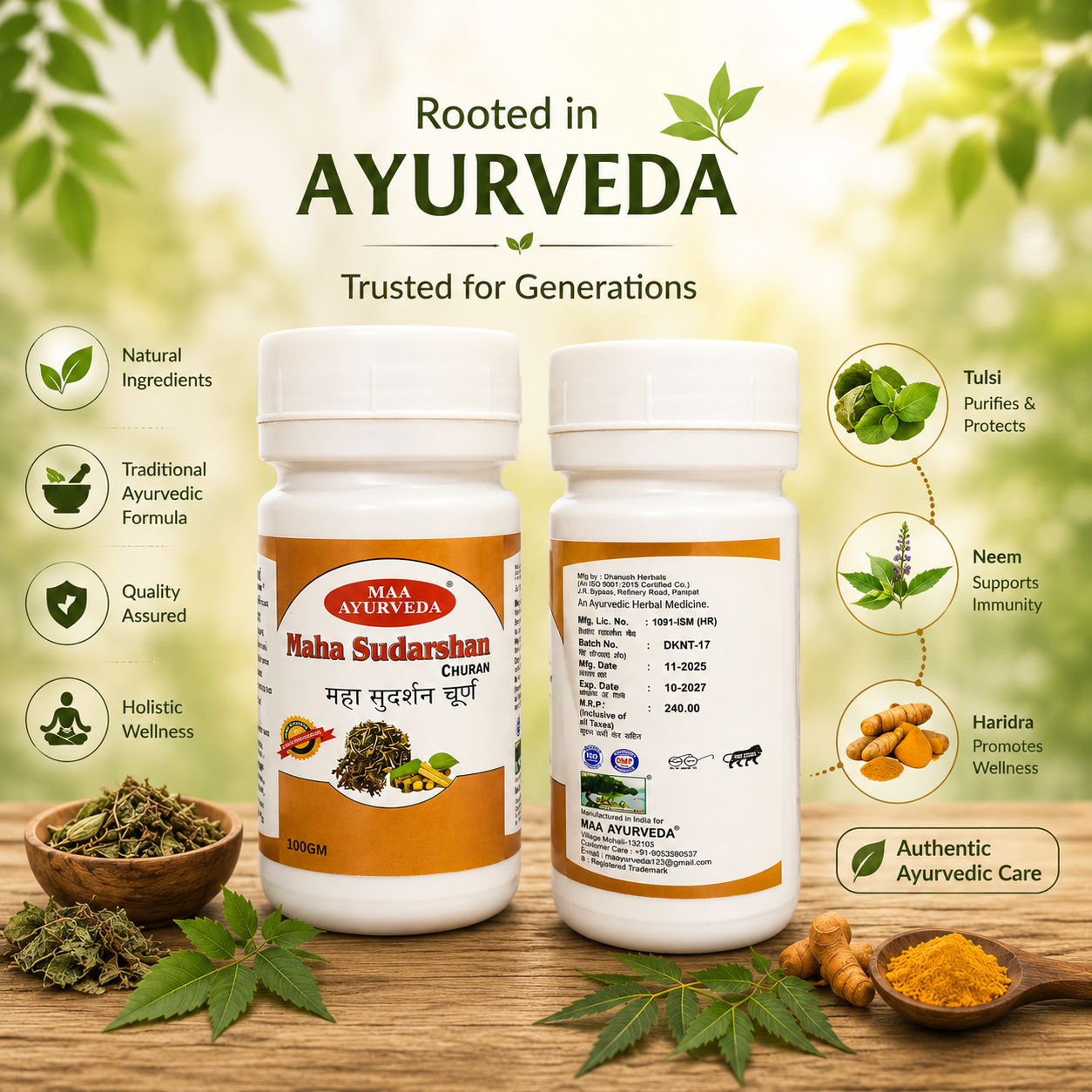 Maa Ayurveda Maha Sudarshan Churan
