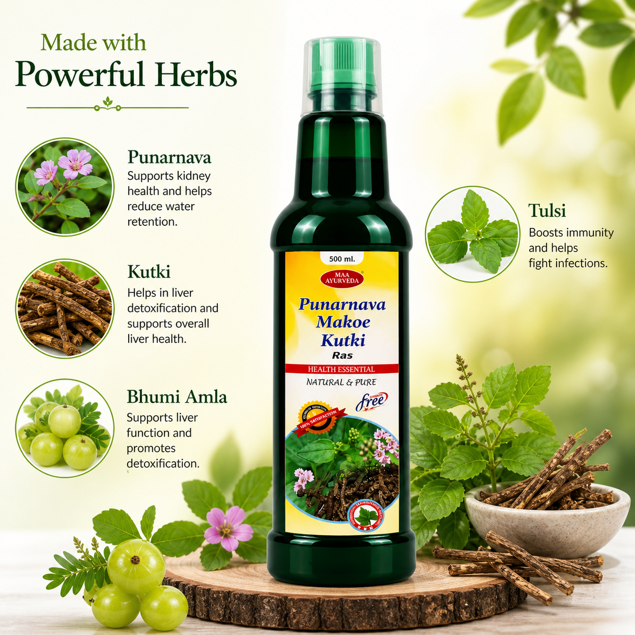 Maa Ayurveda Punarnava Makoe Kutki Ras