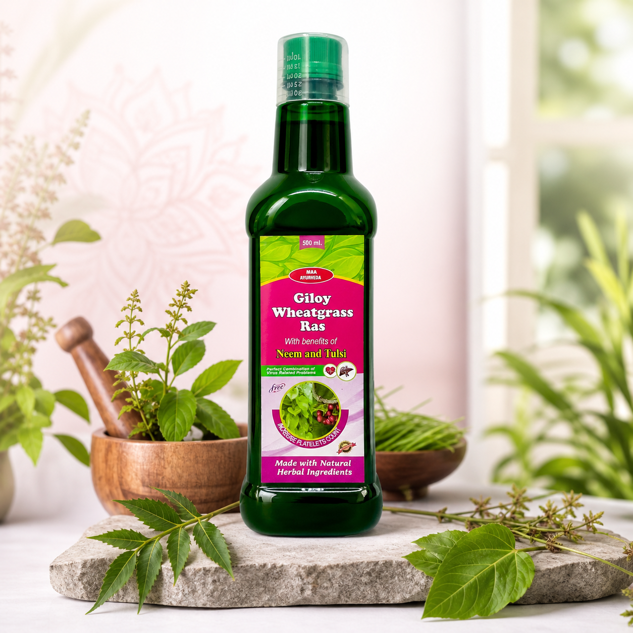 Maa Ayurveda Giloy Wheatgrass Ras
