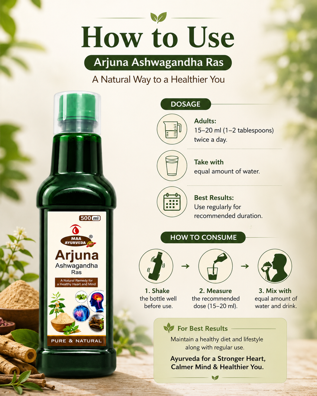 MAA Ayurveda Arjuna Ashwagandha Ras