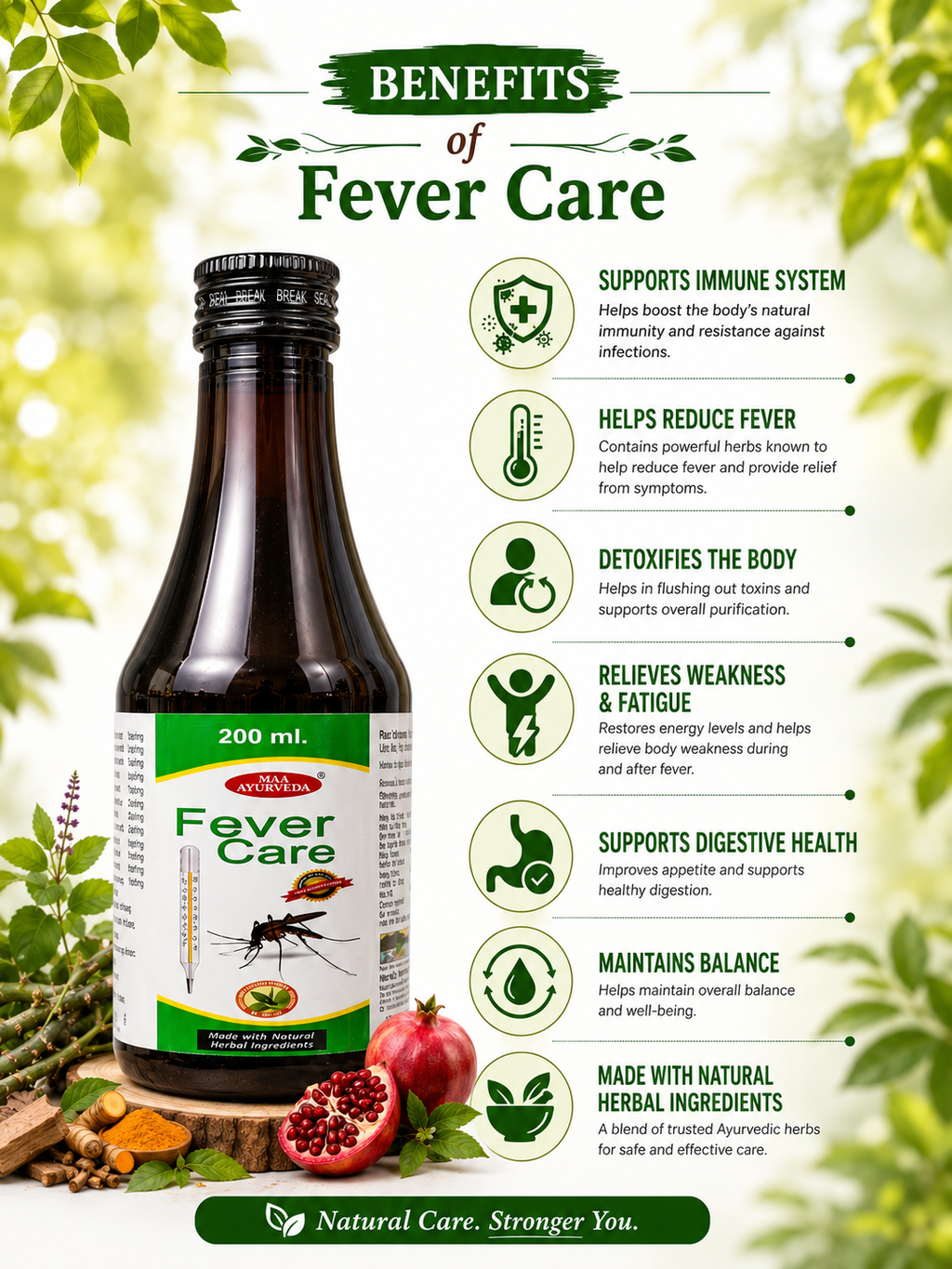 Maa Ayurveda Fever Care Syrup