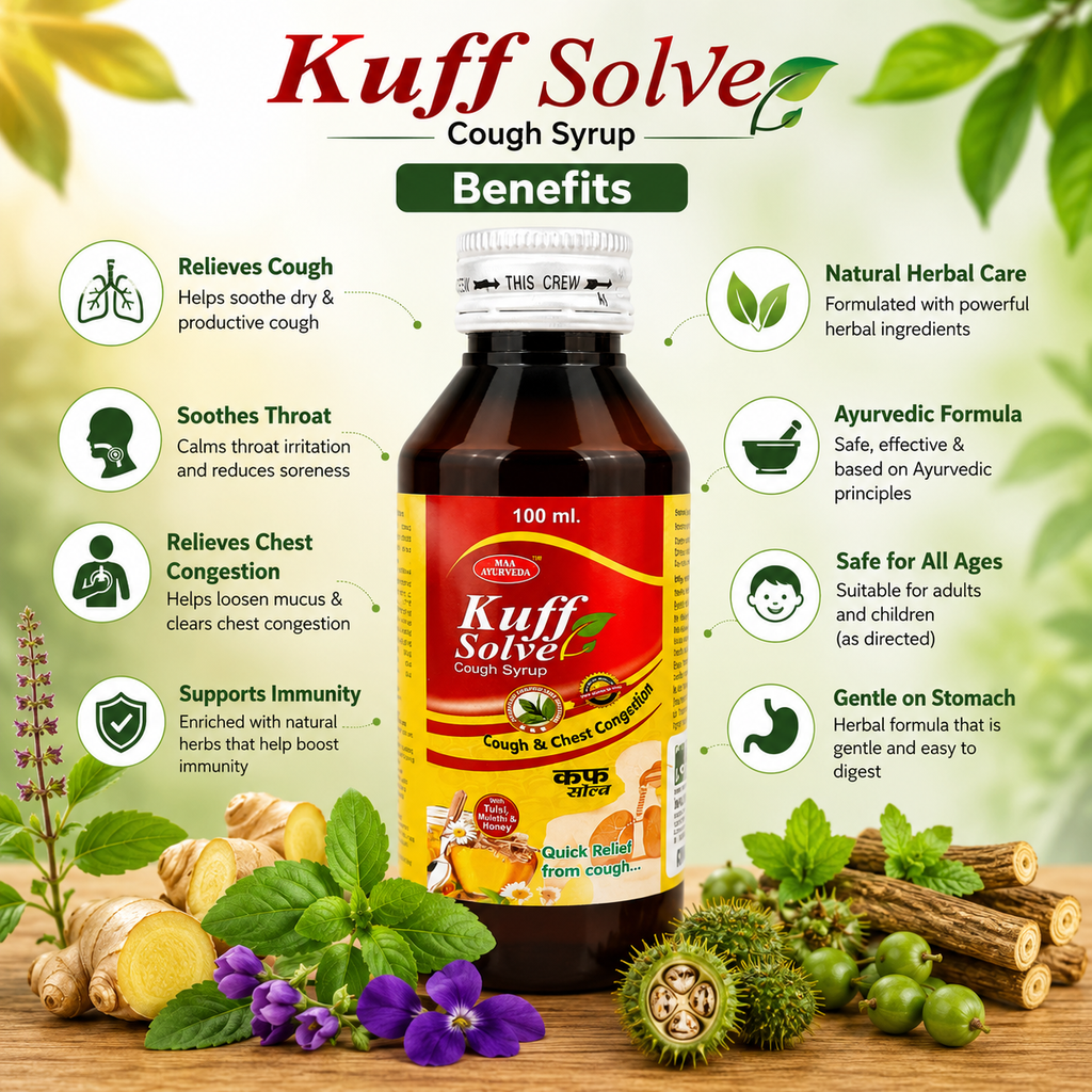Maa Ayurveda Kuff Solve Cough Syrup