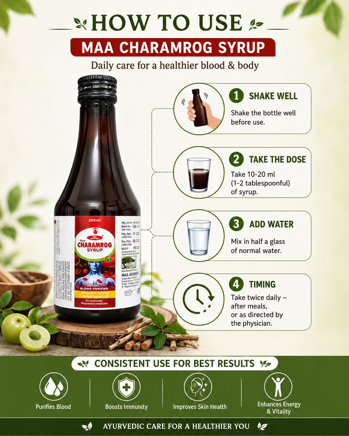 MAA Ayurveda Charamrog Syrup