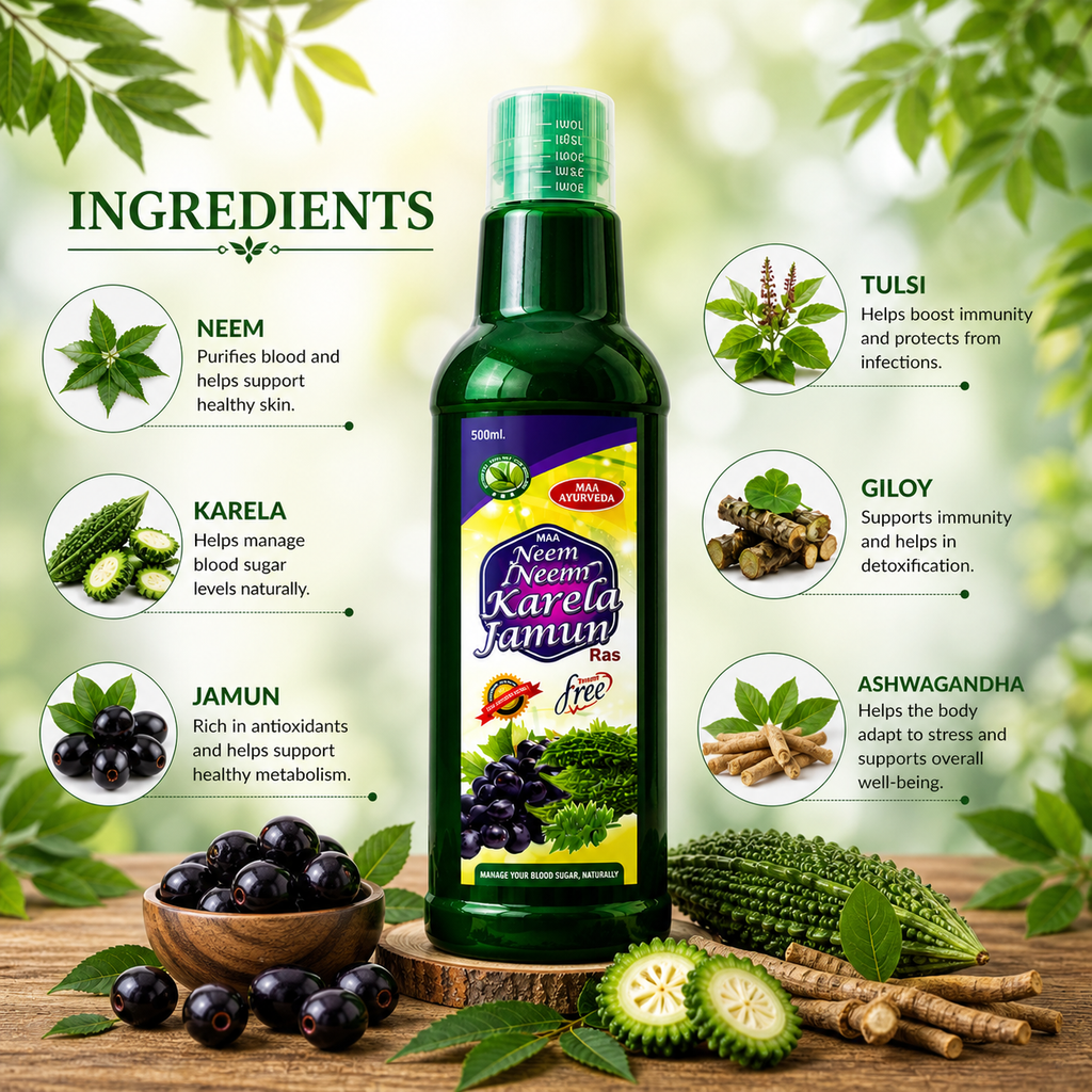 Maa Ayurveda Neem Karela Jamun Ras