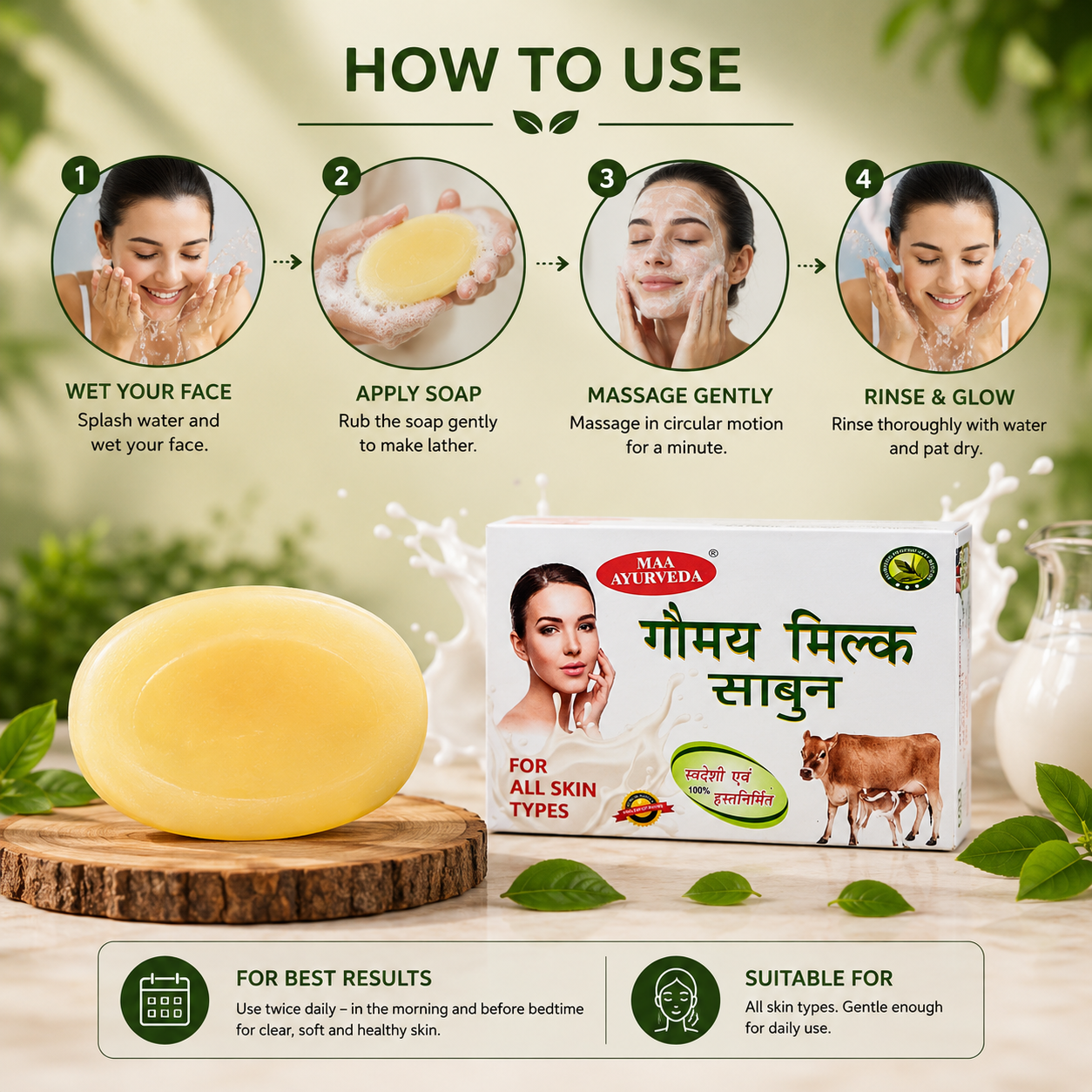 Maa Ayurveda Gomaya Milk Soap