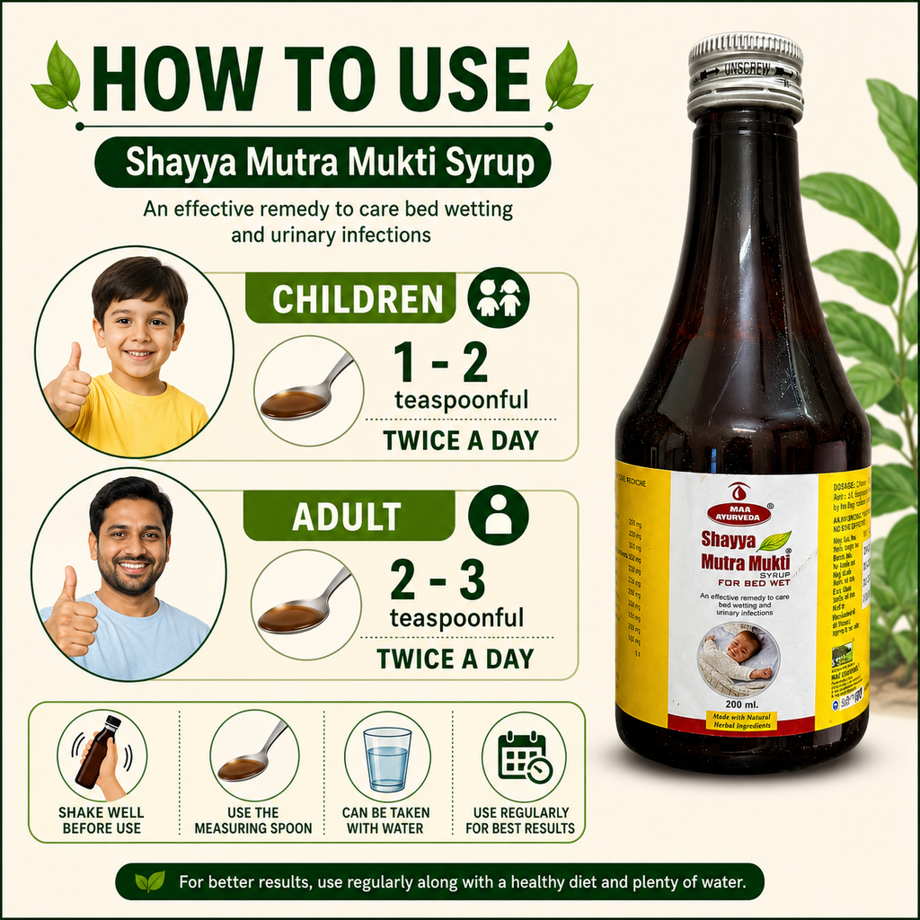 Maa Ayurveda Shayya Mutra Mukti Syrup