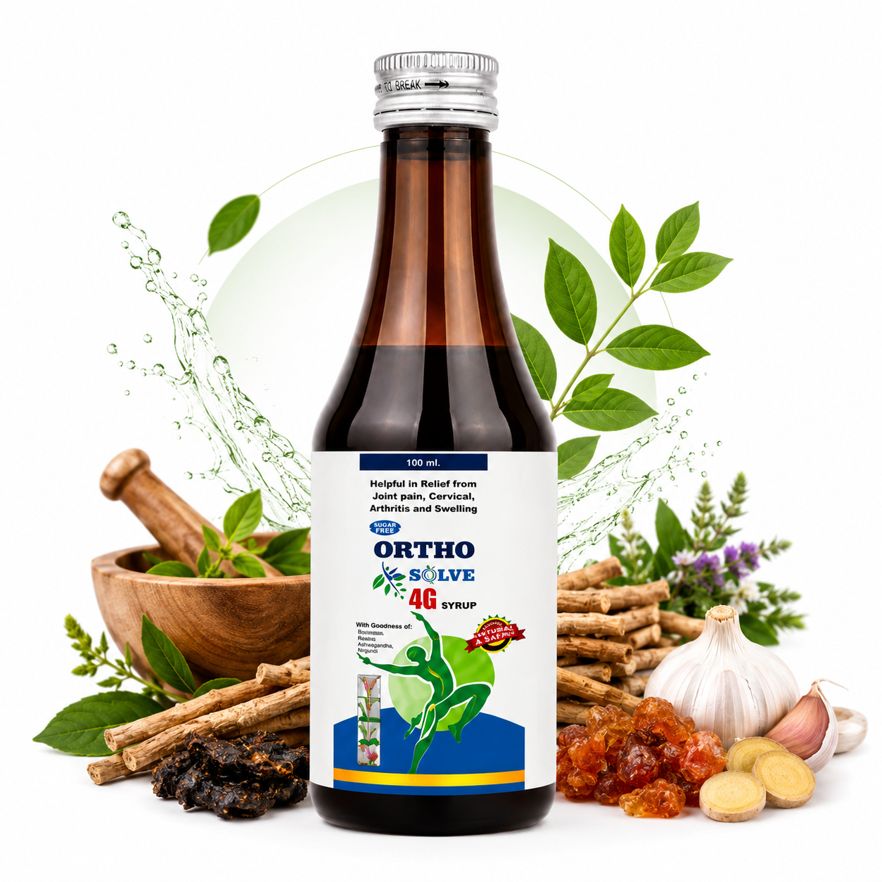 MAA Ortho Solve 4G Syrup – Ayurvedic Joint & Mobility Support Syrup