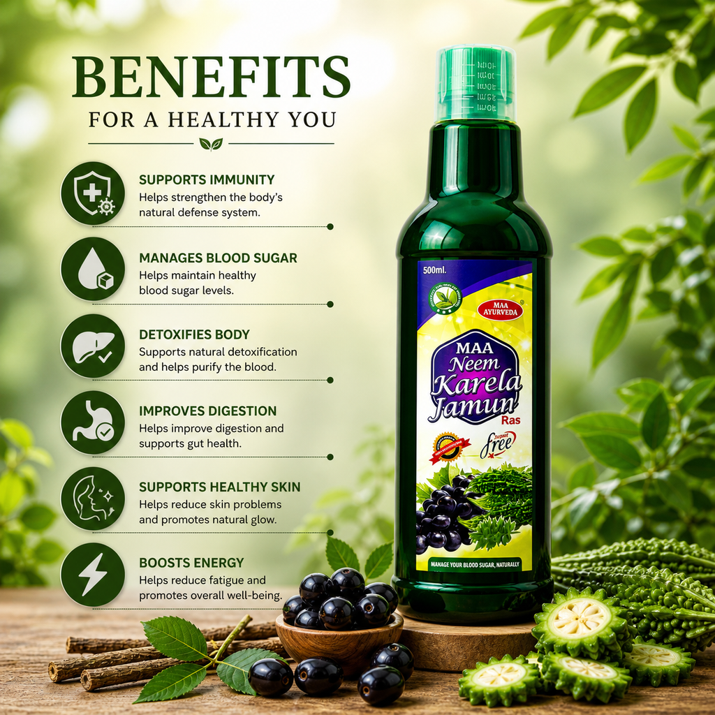 Maa Ayurveda Neem Karela Jamun Ras
