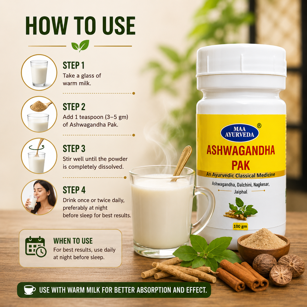 Maa Ayurveda Ashwagandha Pak