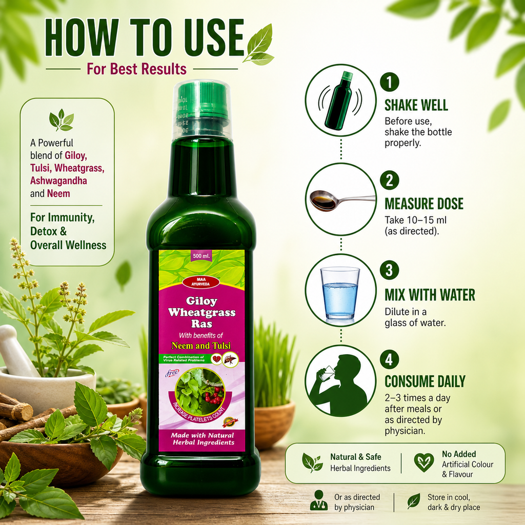 Maa Ayurveda Giloy Wheatgrass Ras