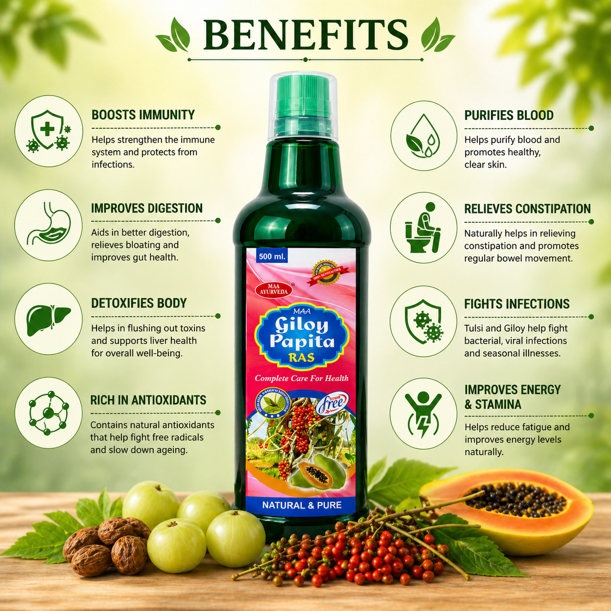 Maa Ayurveda Giloy Papita Ras