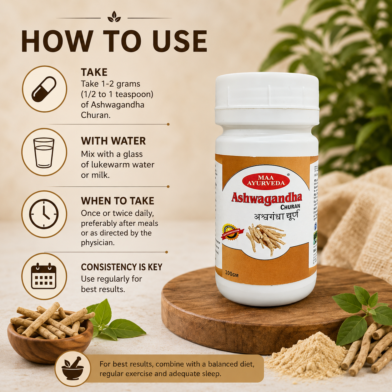 Maa Ayurveda Ashwagandha Churan