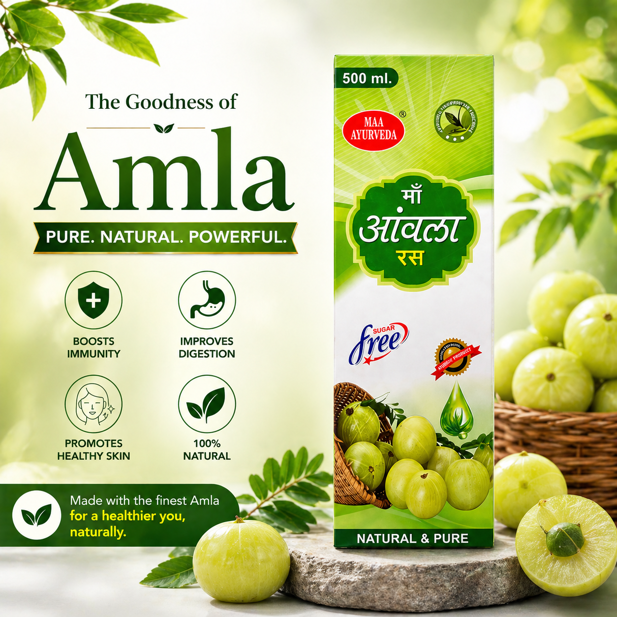 Maa Ayurveda Amla Ras Sugar Free