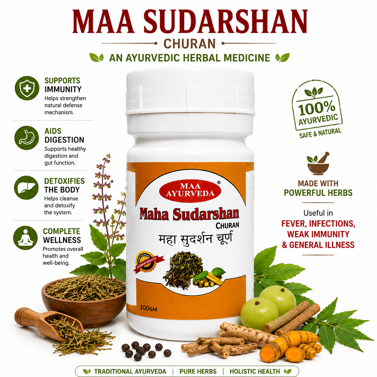 Maa Ayurveda Maha Sudarshan Churan