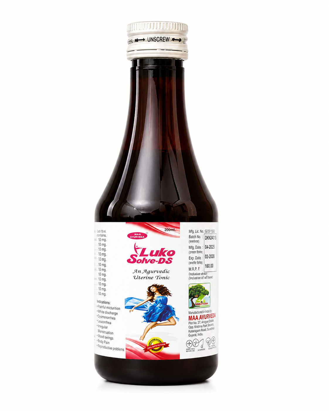 Maa Ayurveda Luko Solve-DS Syrup